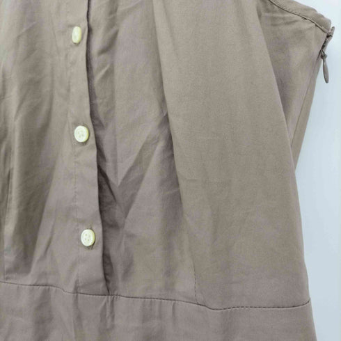 バナナリパブリック BANANA REPUBLIC ノースリーブ シャツ プリーツ ワンピース レディース US:0-2
