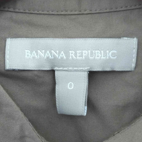 バナナリパブリック BANANA REPUBLIC ノースリーブ シャツ プリーツ ワンピース レディース US:0-2