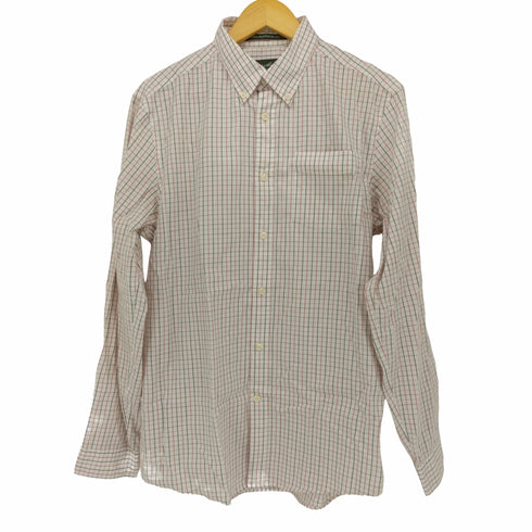 エディーバウアー Eddie Bauer WRINKLE RESISTANT RELAXED チェック BD L/S シャツ メンズ import:M