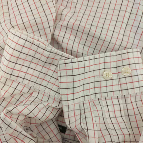 エディーバウアー Eddie Bauer WRINKLE RESISTANT RELAXED チェック BD L/S シャツ メンズ import:M