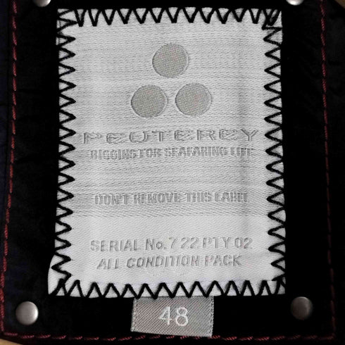 ピューテリー PEUTEREY ナイロン 3Bテーラードジャケット メンズ 48