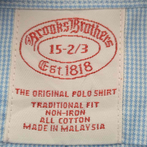 ブルックスブラザーズ BROOKS BROTHERS 90S チェック BD コットン L/S シャツ メンズ 15-2/3
