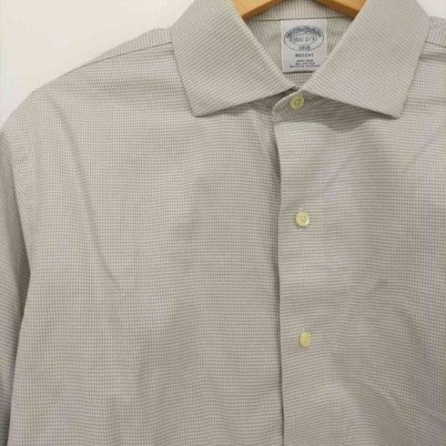 ブルックスブラザーズ BROOKS BROTHERS 90S 千鳥格子 チェック コットン L/S シャツ メンズ 15 1/2-2/3