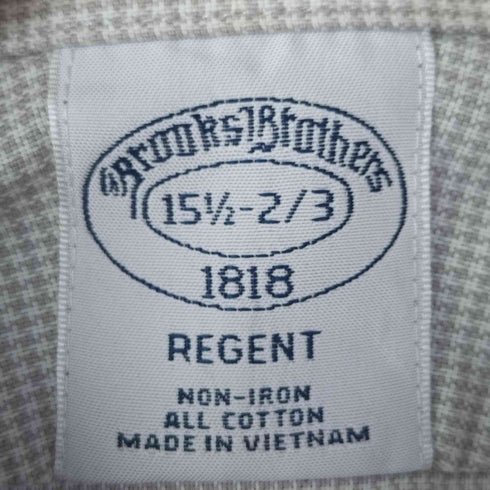 ブルックスブラザーズ BROOKS BROTHERS 90S 千鳥格子 チェック コットン L/S シャツ メンズ 15 1/2-2/3