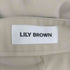 リリーブラウン Lily Brown ベルト付きタックプリーツスカショーパン レディース JPN:0