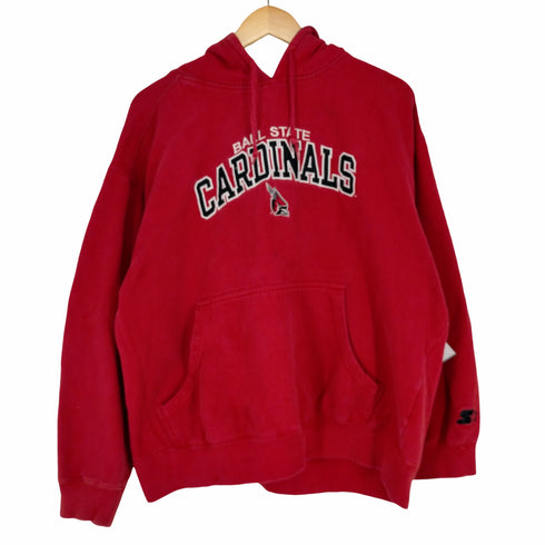 スターター STARTER BALL STATE CARDINALS プルオーバーパーカー メンズ JPN:XL