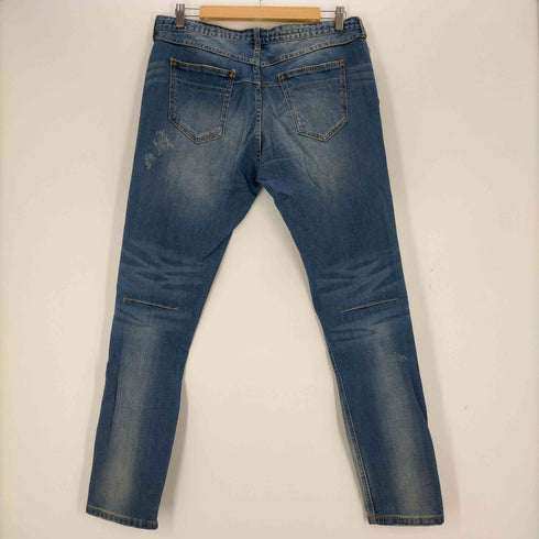 N NUMBER ダメージ加工 テーパードデニムパンツ メンズ JPN:XL