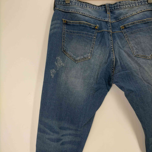 N NUMBER ダメージ加工 テーパードデニムパンツ メンズ JPN:XL