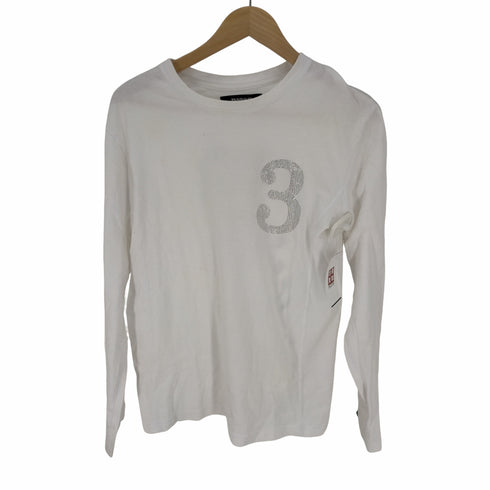 ウノピュウノウグァーレトレ 1PIU1UGUALE3 ラインストーン 背面プリント L/S Tシャツ メンズ JPN:L