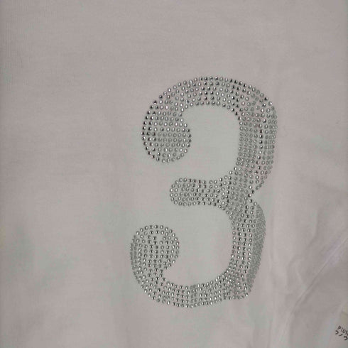 ウノピュウノウグァーレトレ 1PIU1UGUALE3 ラインストーン 背面プリント L/S Tシャツ メンズ JPN:L