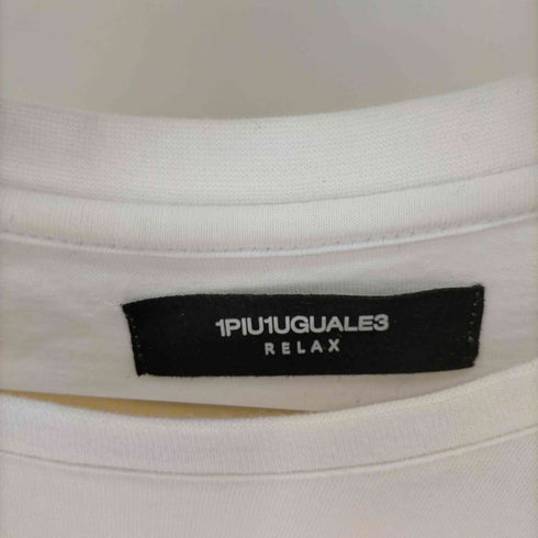 ウノピュウノウグァーレトレ 1PIU1UGUALE3 ラインストーン 背面プリント L/S Tシャツ メンズ JPN:L