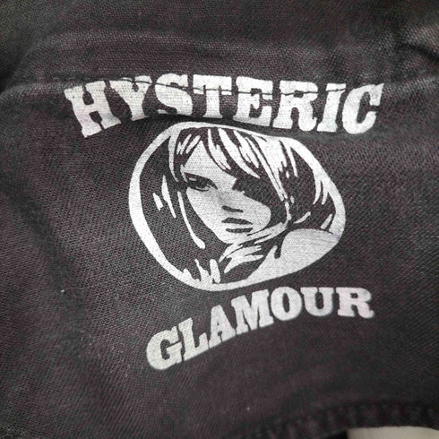 ヒステリックグラマー HYSTERIC GLAMOUR スタッズ付きブラックスリムストレッチデニムパンツ メンズ 28