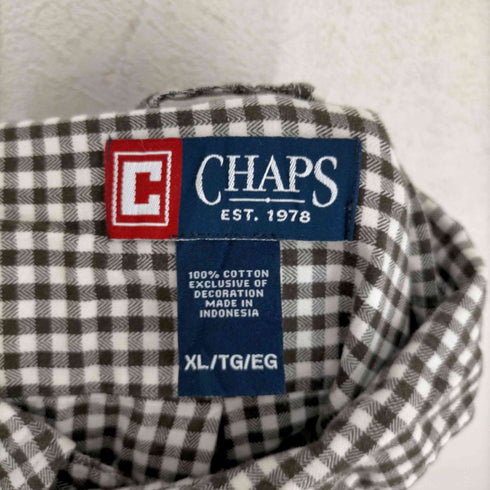 チャップス CHAPS ギンガムチェック柄オックスフォードシャツ メンズ JPN:XL