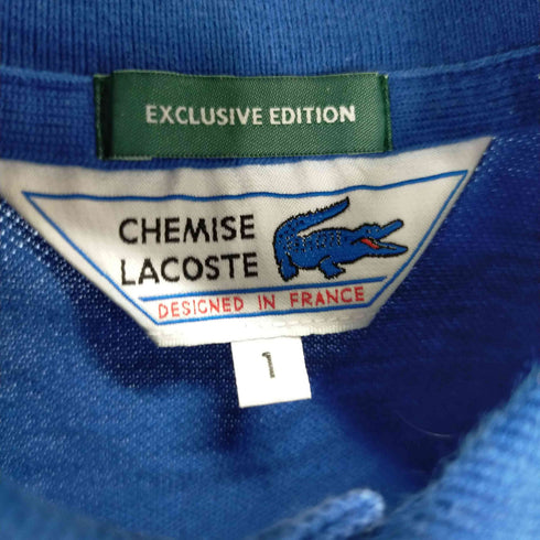 ラコステ LACOSTE ポロシャツ 半袖 ロゴ 青ワニ レディース JPN:1