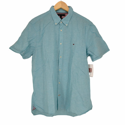 トミーヒルフィガー TOMMY HILFIGER COTTON LINEN オックスフォードシャツ メンズ JPN:XL