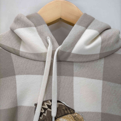 ポロバイラルフローレン Polo by RALPH LAUREN チェック柄 ポロベア デザイン プルオーバーパーカー メンズ JPN:XS