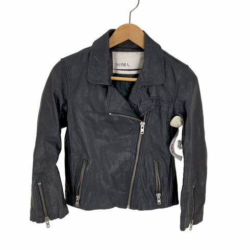 ドマ DOMA LEATHER シープレザー ダブル ライダース ジャケット レディース import:S