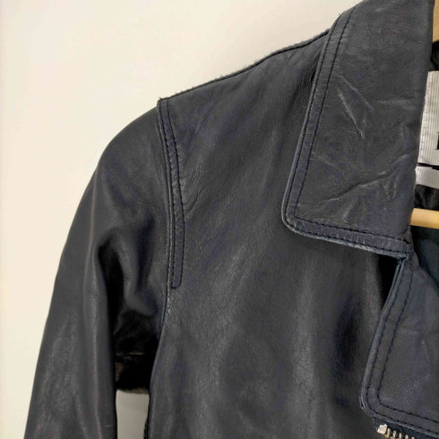 ドマ DOMA LEATHER シープレザー ダブル ライダース ジャケット レディース import:S