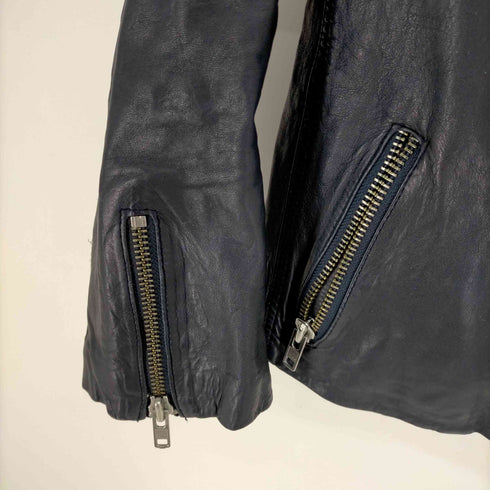 ドマ DOMA LEATHER シープレザー ダブル ライダース ジャケット レディース import:S