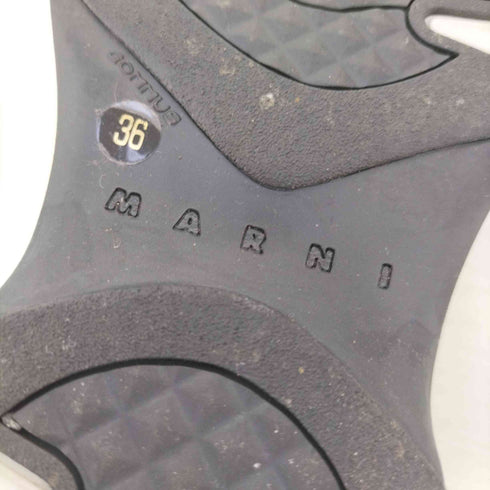 マルニ MARNI ドローストリング 厚底 プラットフォームスニーカー レディース 36