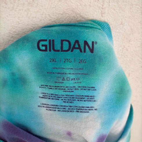 ギルダン GILDAN タイダイ柄クルーネックTシャツ メンズ 2XL