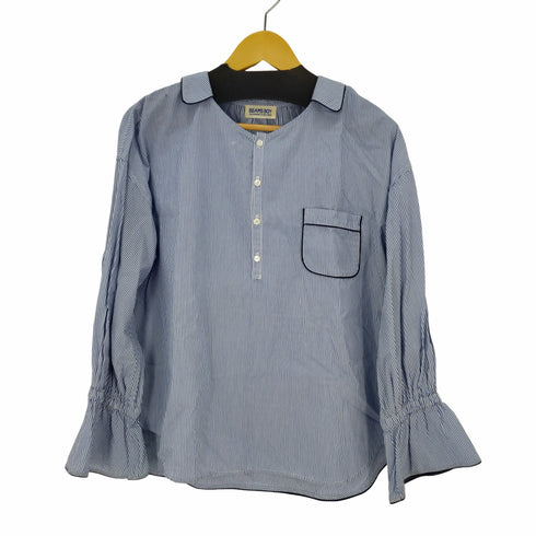 ビームスボーイ BEAMS BOY プルオーバーストライプシャツ レディース ONE SIZE