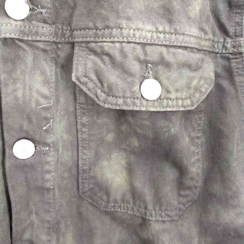 ザラ ZARA ムラ染め加工デニムジャケット メンズ L
