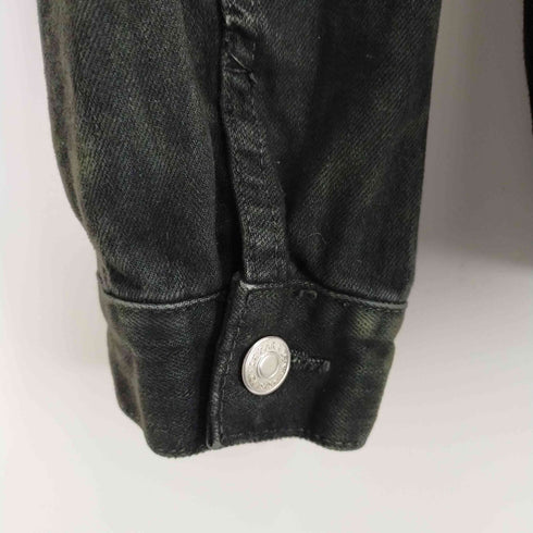 ザラ ZARA ムラ染め加工デニムジャケット メンズ L