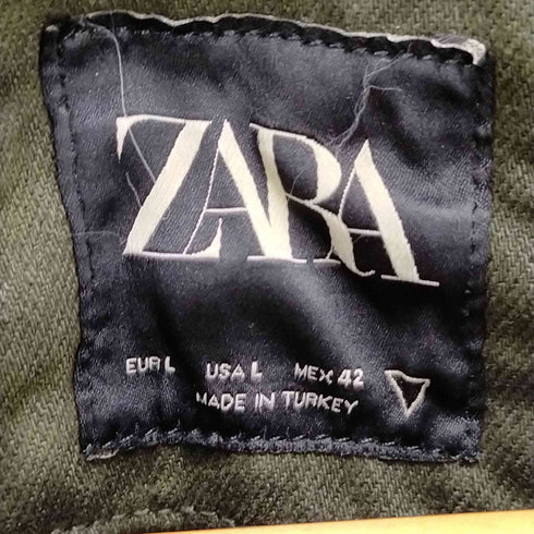 ザラ ZARA ムラ染め加工デニムジャケット メンズ L