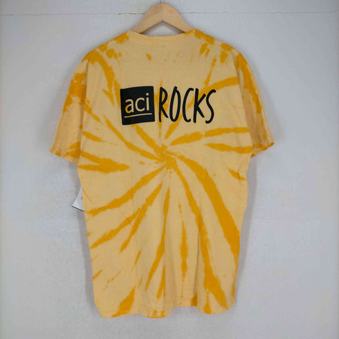 ポートアンドカンパニー PORT and COMPANY aci ROCKS タイダイ柄クルーネックTシャツ メンズ JPN:L