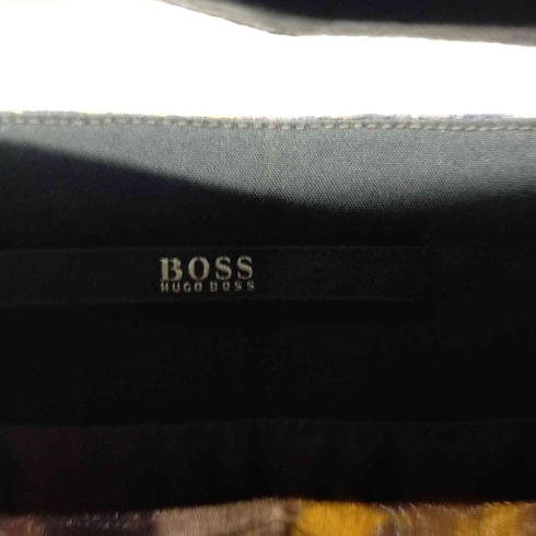 ヒューゴボス HUGO BOSS シルクスカート 膝丈 タイト 総柄 レディース us8