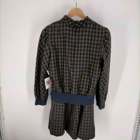 レリアン Leilian ウール チェック セットアップ レディース 11