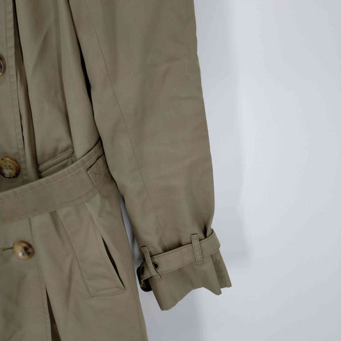グレンフェル GRENFELL ステンカラーコート 総裏地 ラグランスリーブ ウール ライナー 38 ブラックウォッチライナー レディース JPN:38