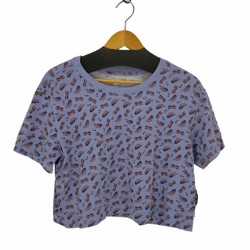 ナイキ NIKE THE NIKE TEE ショート丈カットソー Tシャツ 半袖 総柄 レディース JPN:L
