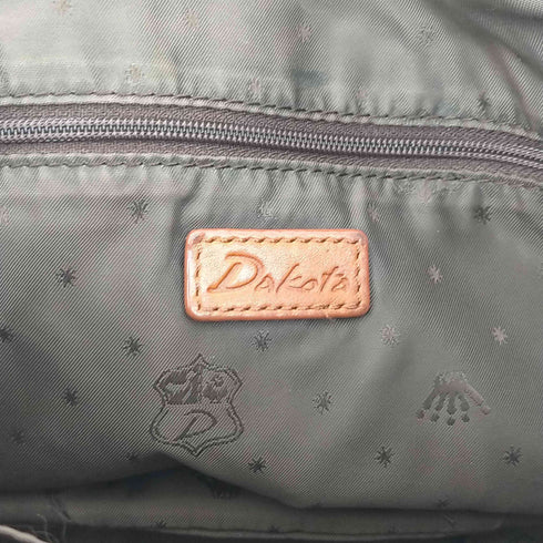 ダコタ dakota フロントロゴ刻印 バイアスジップ 2WAYレザーハンドバッグ レディース