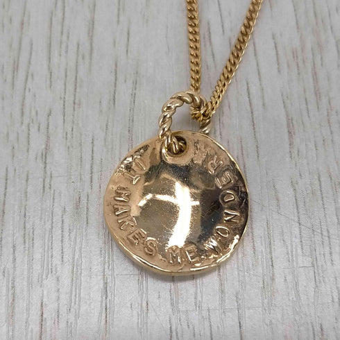 ハリム HARIM stairway to Heaven COIN NECKLACE K18coating メンズ