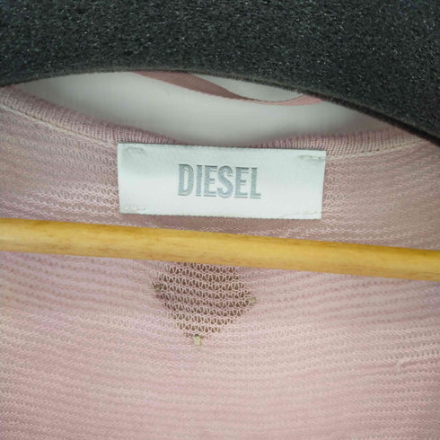 ディーゼル DIESEL 膝丈ワンピース ノースリーブ ロングタンクトップ ニット レディース import:M