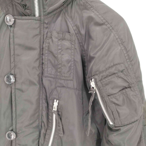 ストーギー STOOGE&CO フルジップ ファー フーデッド ミリタリー ジャケット メンズ JPN:M