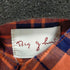 ビッグジョン BIG JOHN シャツ 半袖 チェック バンドカラー ペイント加工 メンズ JPN:M