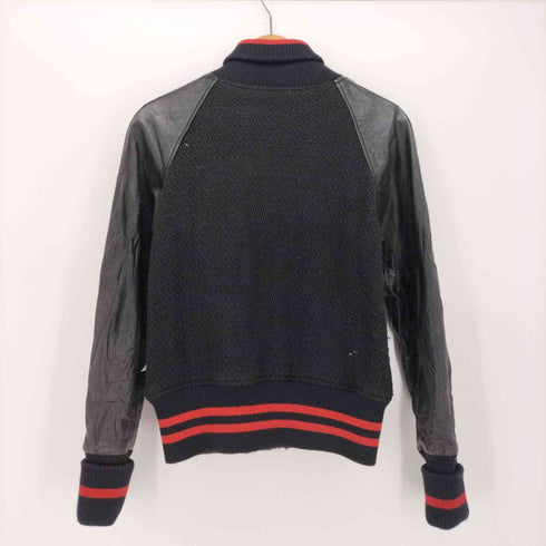 パイン ブラフ PINE BLUFF カウレザー スナップボタン ウール スタジャン メンズ JPN:M