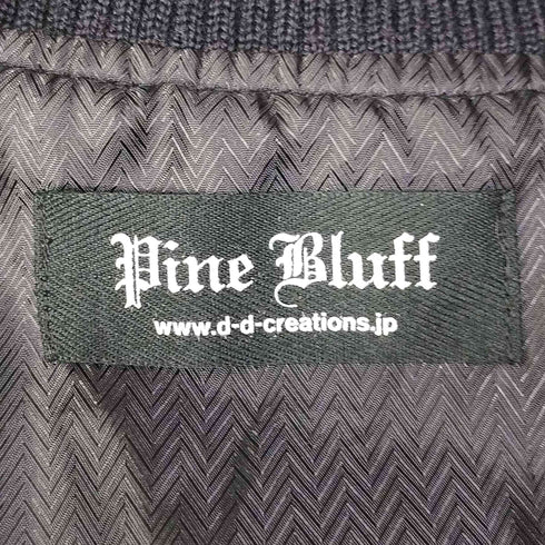 パイン ブラフ PINE BLUFF カウレザー スナップボタン ウール スタジャン メンズ JPN:M