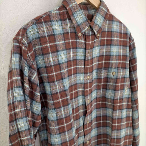 エルエルビーン L.L.Bean ビッグシルエット チェック フランネル ボタンダウンシャツ メンズ import:S