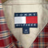 トミーヒルフィガー TOMMY HILFIGER 刺繍ロゴ チェック ボタンダウンシャツ メンズ import:M