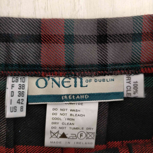 オニールオブダブリン ONEIL OF DUBLIN ウール ミニ巻きスカート レディース US8