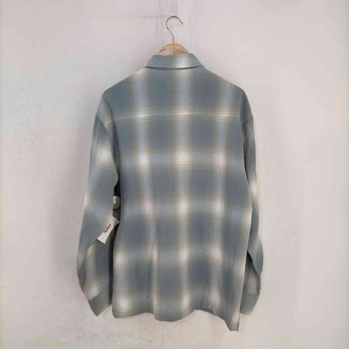 キャルトップ CALTOP USA製 オンブレチェック LONG SLEEVE SHIRT メンズ import:S