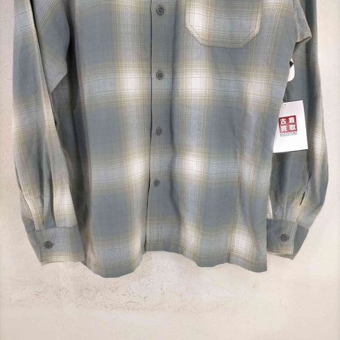 キャルトップ CALTOP USA製 オンブレチェック LONG SLEEVE SHIRT メンズ import:S