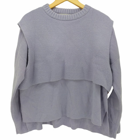 マウジー moussy LAYERED RIB セーター レディース FREE