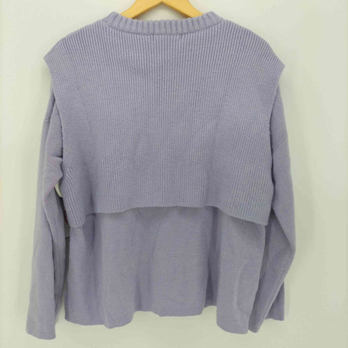 マウジー moussy LAYERED RIB セーター レディース FREE