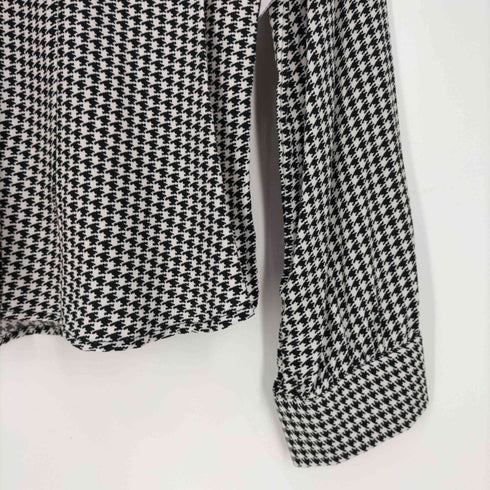 ザラ ZARA 千鳥格子 ハウンドトゥース シャツブラウス レディース import:S