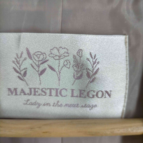 マジェスティックレゴン MAJESTIC LEGON チェック柄 テーラードジャケット ダブルジャケット レディース JPN:S